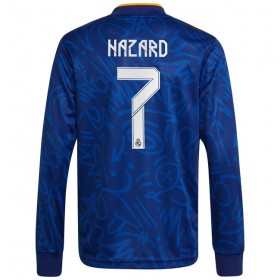 Real Madrid Eden Hazard 7 Borte Fotballdrakt 2021-2022 Langermet